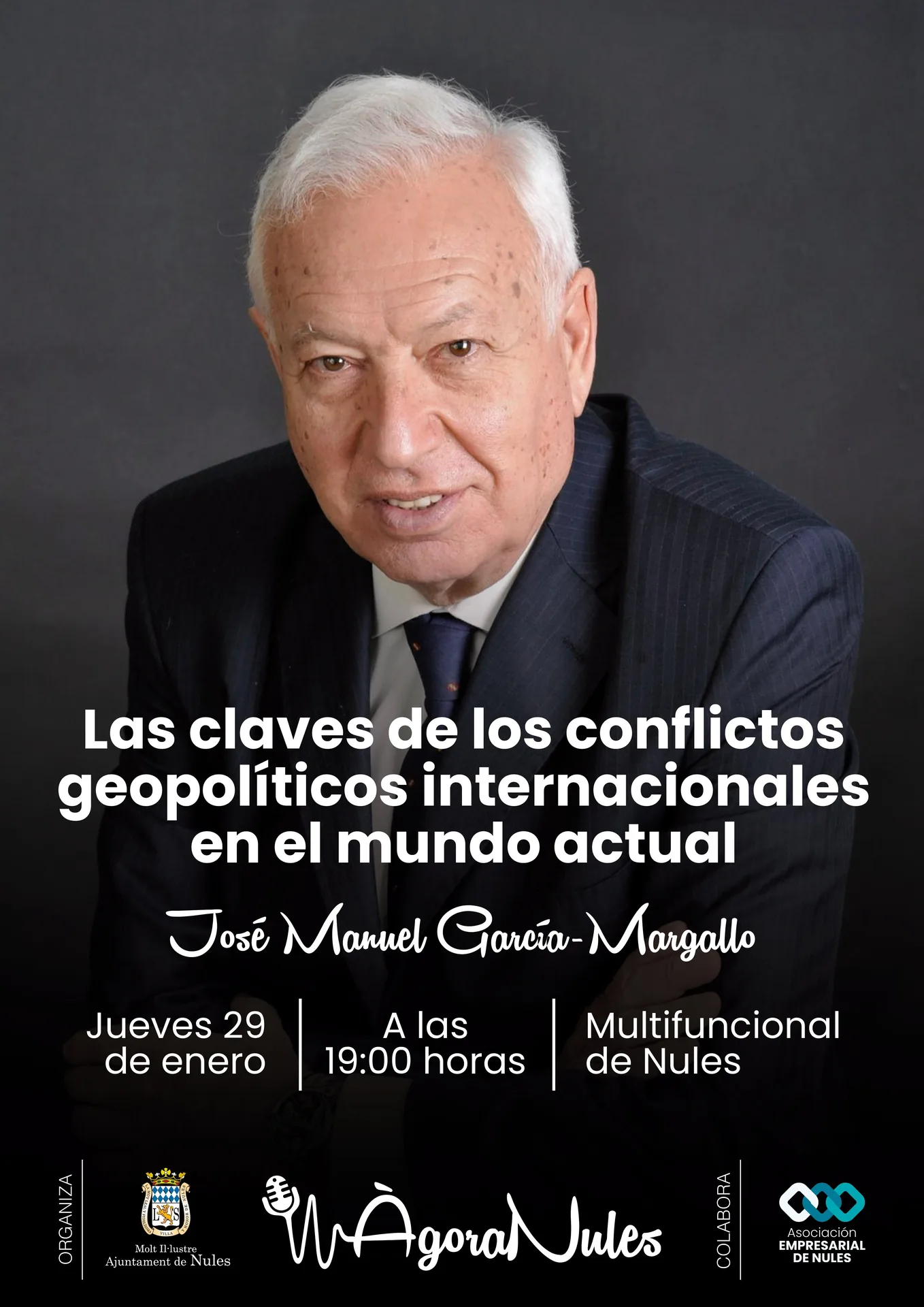 Ágora Nules: «Las claves de los conflictos geopolíticos internacionales en el mundo actual» con José Manuel García-Margallo
