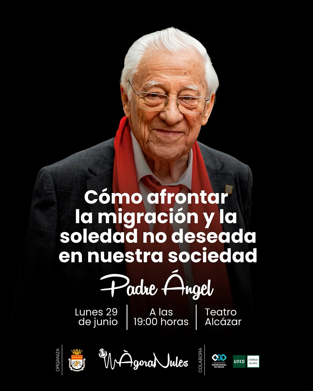 Ágora Nules: «Cómo afrontar la migración y la soledad no deseada en nuestra sociedad» con el Padre Ángel