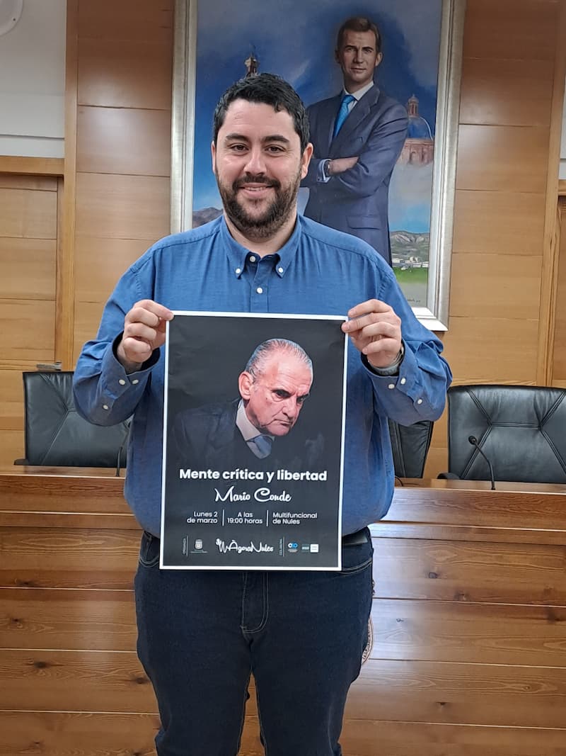 Mario Conde protagonizará la próxima conferencia del ciclo Ágora Nules